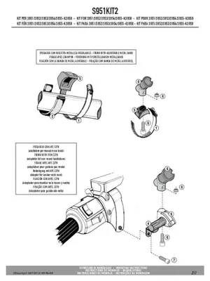 Image de Givi S951KIT2 Kit de montage universel Držiak