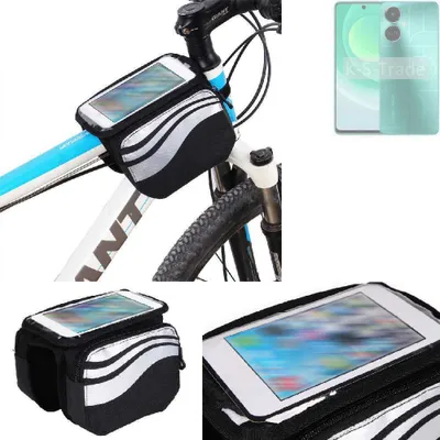 Produktbild von K-S-Trade Rahmentasche Fahrrad-Halterung kompatibel mit Tecno Camon 19 Rahmenhalterung Fahrrad Handyhalterung Fahrradtasche Handy Smartphone Halterung