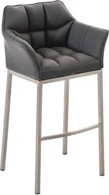 Produktbild von Barhocker Damaso E mit 4-Fuß Gestell grau