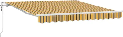 Image de Auvent électrique rétractable vidaXL, multicolore, 300 x 250 cm