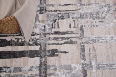 Produktbild von Tapiso Teppich Crystal Modern Hellgrau Beige Wohnzimmer 300 x 400 cm