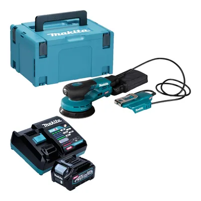 Image de Makita BO 003 CGD101 Ponceuse excentrique sans fil 40 V max. 125 mm course 3,0 mm Brushless + 1x batterie 2,5 Ah + chargeur + Makpac