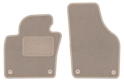 Image de Tapis avant en moquette pour Volkswagen Tiguan I 2007-2015 (monospace) – 2 pièces, beiges, sur mesure – Wielganizator LUX