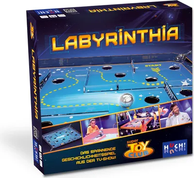 Produktbild von HUCH!, LABYRINTHIA, Geschicklichkeitsspiel für Kinder, Spannendes Kugel-Labyrinth, Fördert Teamgeist und Geschicklichkeit, Für 1–8 Spieler ab 7 Jahren