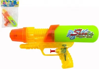 Produktbild von Wasserpistole Kunststoff 24 cm - Farbenmix