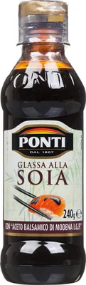 Produktbild von 3x Ponti Glassa alla soia Gastronomische Glasur Sauce Soja Würzsaucen 240ml