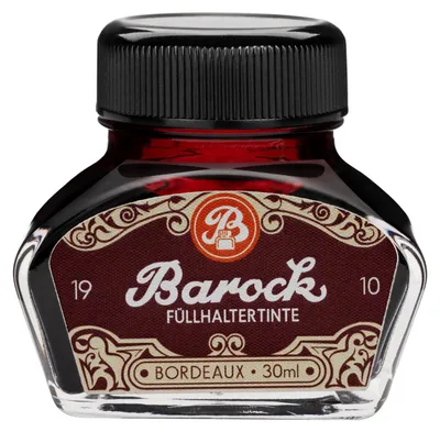 Produktbild von Barock 1910 Schreibtinte Bordeaux, Füllertinte im 30 ml Tintenfass
