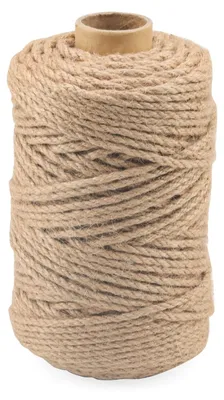 Obrázek produktu pro Provázek z konopí, 100 m x 4 mm - Juteový provázek - Kroucený provázek - Přírodní provázek - Vhodný pro tahání lan - Silný a odolný proti roztržení