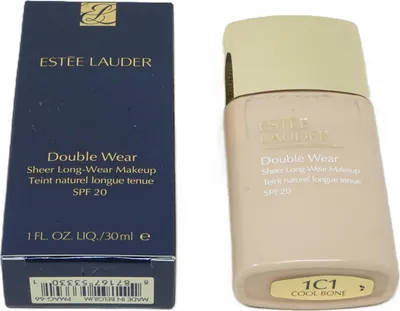 Produktbild von Estee Lauder Double Wear Sheer Long-Wear Makeup SPF20 langanhaltendes Make-up für ein natürliches Aussehen 1C1 Cool Bone 30 ml