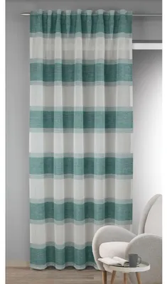 Produktbild von Fertigschal verdeckte Schlaufen "Perla" - Größe (HxB): 245x135cm Farbe: Petrol