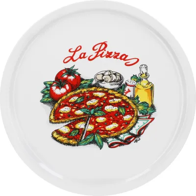 Produktbild von Pizzateller Napoli groß 30,5cm Porzellan Teller Pizzapplatte mit schönem Motiv - für Pizza / Pasta