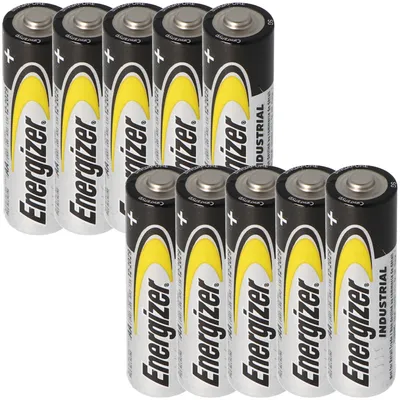 Zdjęcie produktu dla Energizer Industrial Mignon, AA, LR6, MN1500, bateria alkaliczna 1,5 V w praktycznym opakowaniu 10 szt