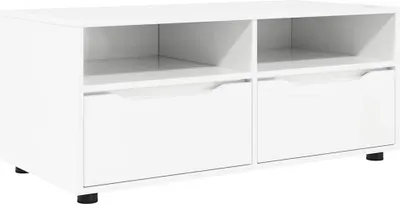 Obrázek produktu pro vidaXL TV skříňka vysoký lesk bílá 100 x 48 x 43 cm materiál na bázi dřeva
