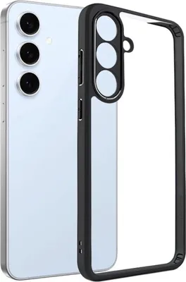 Immagine prodotto di Per Samsung Galaxy S25 FE 5G Frosted TPU + PC trasparente Custodia ibrida Nero