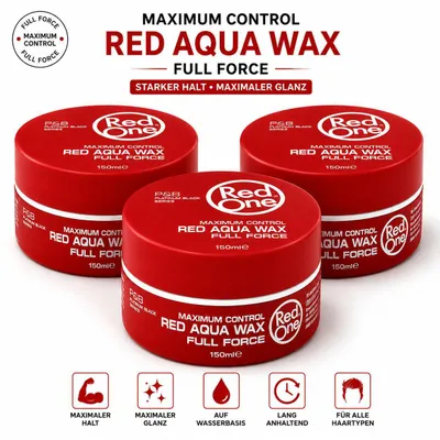 Produktbild von Red One Red Aqua Hair Wax 3er Set – 3x150ml Haarwachs