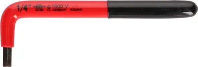 Produktbild von KS TOOLS 117.2484 Innensechskant-Winkelstiftschlüssel mit Schutzisolierung, 1/8"