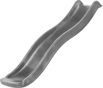 Immagine prodotto di AXI Sky175 Scivolo con collegamento all'acqua in grigio - 175 cm | Scivolo montato in materiale sintetico per altezza piattaforma 90 cm | Elemento di