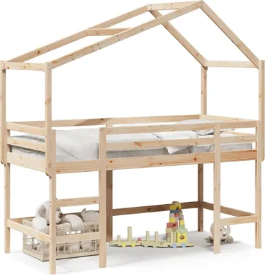 Image de Maison Exclusive - Lit superposé avec échelle et toit sans matelas 90x190 cm