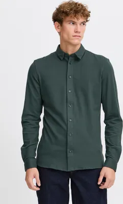 Produktbild von Casual Friday CFARTHUR Herren Business Hemd Jersey Piquet Hemd Herrenhemd Baumwollmischung leicht elastisch slim fit