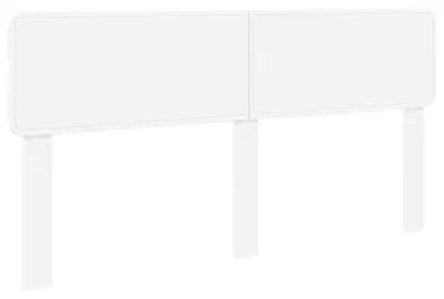 Image de Tête de lit vidaXL en bois blanc