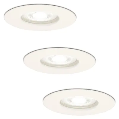 Image de HOFTRONIC - Spot LED encastrable Bari 4W 345lm 6500K GU10 Dimmable IP65 Blanc