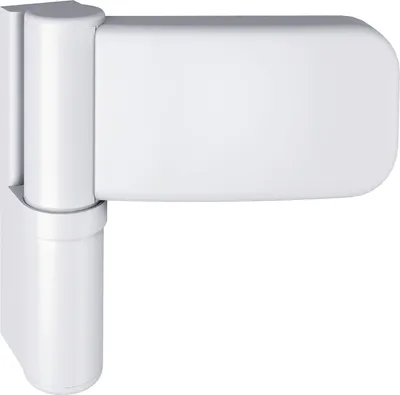 Produktbild von SIMONSWERK Haustürband Siku 3D K 3030 Stahl weiß 120 kg Stiftsicherung - 5 190710 0 07003