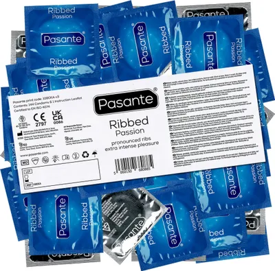 Immagine prodotto di Preservativi Pasante con ondulazioni 144 pezzi