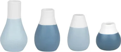 Produktbild von räder GmbH Mini Pastellvasen 4er Set blau, 4er Set