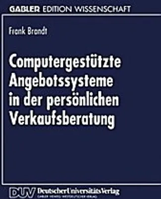 Produktbild von Computergestützte Angebotssysteme in der persönlichen Verkaufsberatung