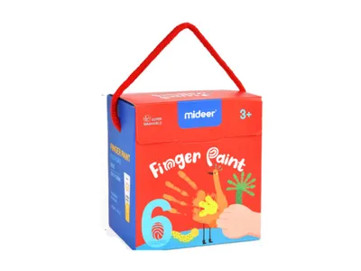 Obrázok produktu pre Mideer Detská sada prstových farieb - 6 farieb