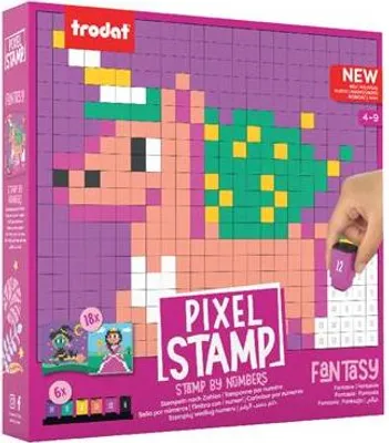 Obrázek produktu pro Kreativní sada razítek "Pixel Stamp", pohádkové postavy, TRODAT CR-PXS-FA
