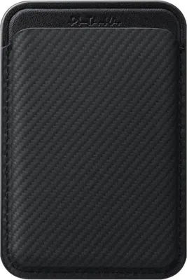 Immagine prodotto di Pitaka Woven Wallet Portafoglio magnetico Magsafe per telefono Nero e Grigio