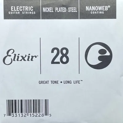 Produktbild von Elixir 15228 Nanoweb Nickel - Einzelsaite 028