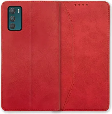 Produktbild von Bookstyle 'Premium' Schutzhülle Klapphülle Schutztasche Etui Cover für Motorola Moto G42 5G - Rot
