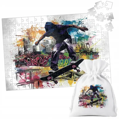 Image de Puzzle Tradycyjne - Deskorolka Skate Sport Ollie - 252El