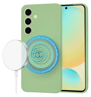 Zdjęcie produktu dla Techsuit SoftFlex MagSafe – etui do Samsung Galaxy S24 FE – miętowozielone