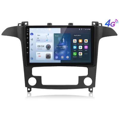 Obrázok produktu pre 4G SIM Carplay 9 Zoll Andriod 13 Autoradio GPS Navi Für Ford S-Max 2007-2008 RDS DSP FM WIFI BT DAB+ SWC 4+64G 8Kern