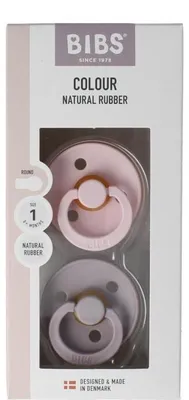 Productafbeelding van Bibs Fopspeen Maat 1 Blossom Dusky Lilac (2 stuks)