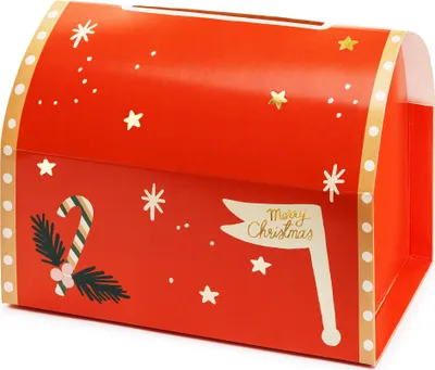 Produktbild von Weihnachtsbriefkasten 22x13x14cm Set mit Briefpapier & Briefumschlägen