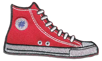 Obrázok produktu pre Tenisky - nášivka, nažehľovacia nášivka, nášivka, nášivky, na nažehlenie, veľkosť: 4,5 x 8,0 cm