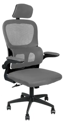 Zdjęcie produktu dla Krzesło biurowe, ergonomiczna konstrukcja, regulowane funkcje, SZARE