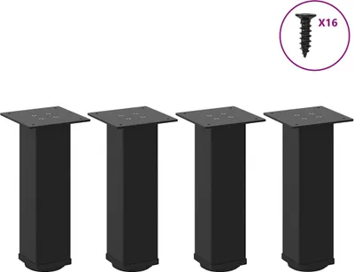 Obrázek produktu pro Nohy ke konferenčnímu stolku 4 ks černé 30-32 cm ocelové