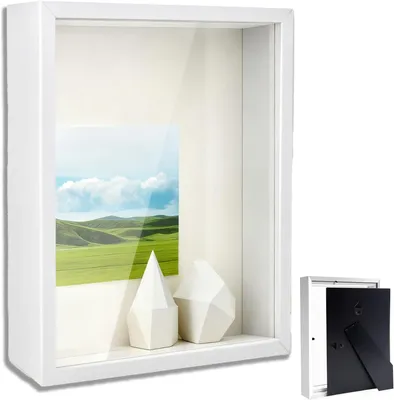 Produktbild von 3D Bilderrahmen 20 x 25 cm, Holzrahmen, Tiefe 3 cm, Für Wanddekoration