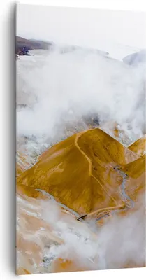 Produktbild von Bild auf Leinwand - Leinwandbild - Einteilig - Berge Wolken Landschaft - 65x120cm - Wand Bild - Wanddeko - Wandbilder - Leinwanddruck - Bilder - Wanddekoration - Leinwand bilder - PA65x120-4711