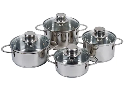 Produktbild von Zbytkový hrnec Saturn se skleněnou poklicí z nerezové oceli assorted