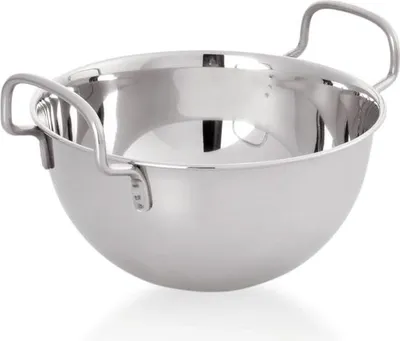 Produktbild von 2x Schneeschlagkessel, Ø 25 cm, 4 ltr., Chromnickelstahl