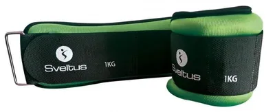 Zdjęcie produktu dla Sveltus Opaski na nadgarstki Leste Elasthan Green 1 kg Zestaw do efektywnego treningu fitness