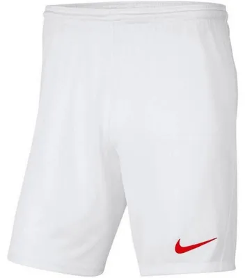 Produktbild von Nike - "Park III" Fußballshorts für Herren SX1058 (L) (Weiß/Rot)