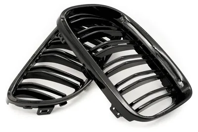 Obrázok produktu pre Maska chladiča BMW 3 E92 FL Coupé, dvojitá, čierna lesklá