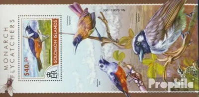 Produktbild von Briefmarken Salomoninseln 2015 Mi Block 422 (kompl. Ausg.) postfrisch Monarchfliegenschnäpper